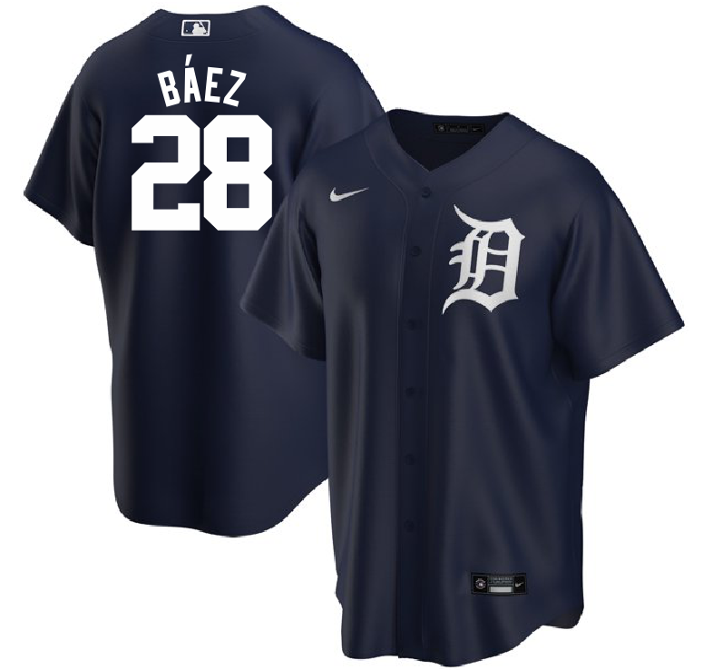 Detroit Tigers Javier Baez – Navy Jersey