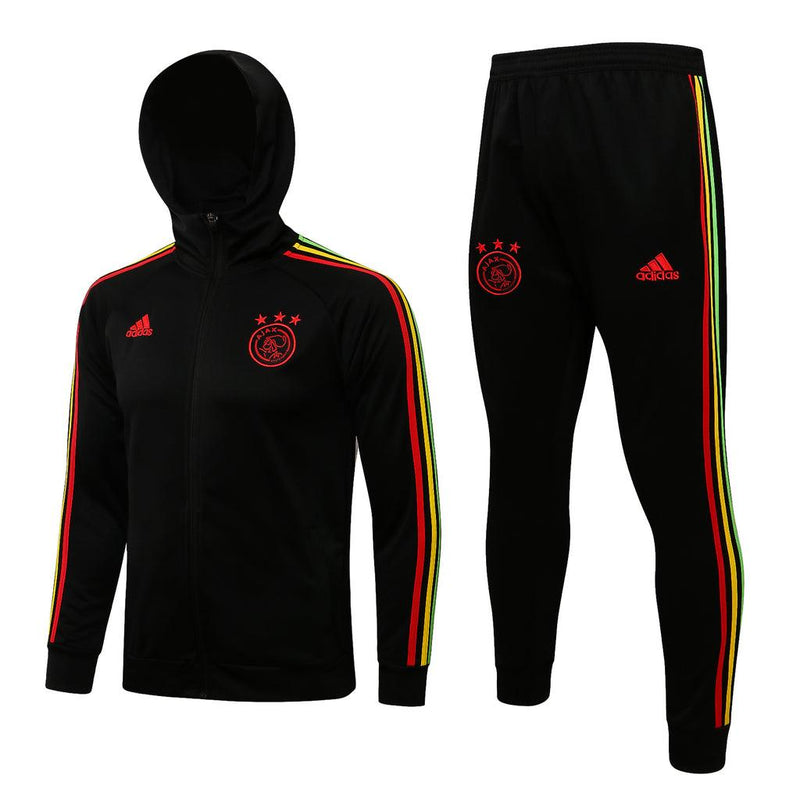 Conjunto de Entrenamiento Ajax 21/22 Negro - Con capucha