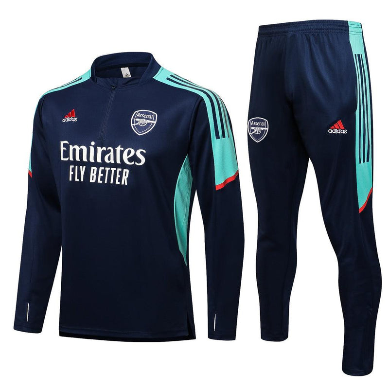 Conjunto de Entrenamiento Arsenal 21/22 Azul Oscuro - Con Cierre