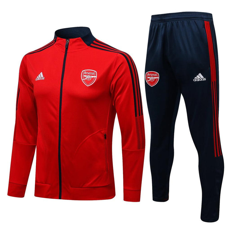 Conjunto de Entrenamiento Arsenal 21/22 Rojo - Con Cierre