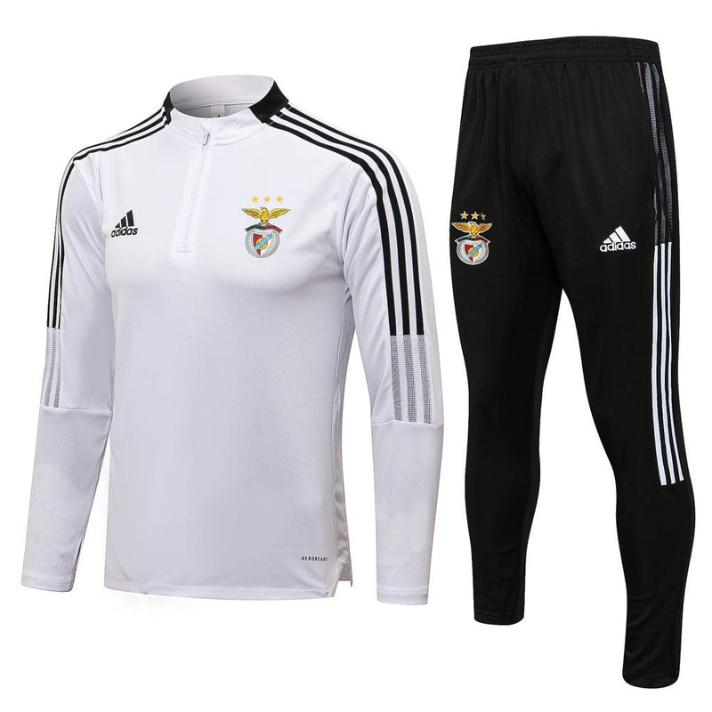 Conjunto de Entrenamiento Benfica 21/22 Blanco - Con cremallera