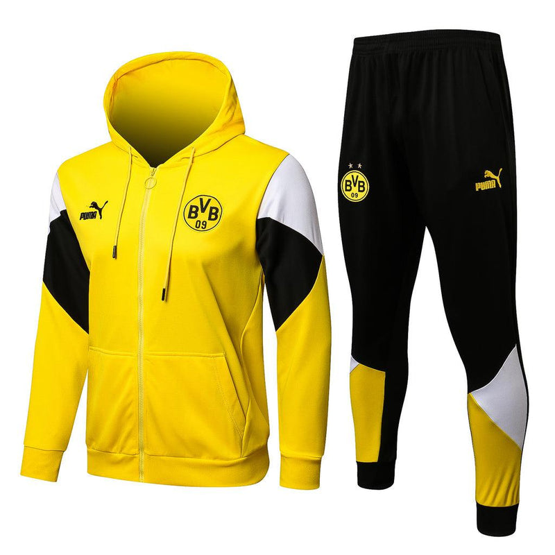 Conjunto de Entrenamiento Borussia Dortmund 21/22 Amarillo - Con capucha