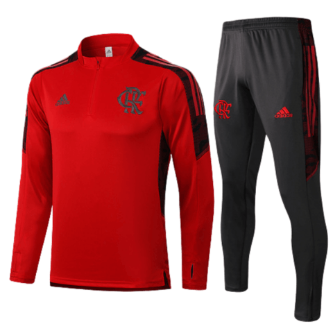 Conjunto de Entrenamiento Flamengo 21/22 Rojo y Negro - Cocn Cierre