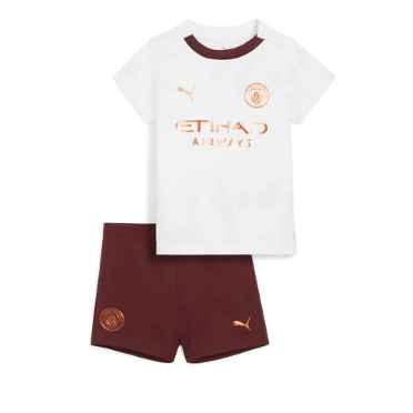 Camiseta y Pantalones para niños - Manchester City 23/24 - Blanco