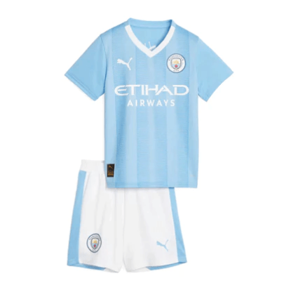 Camiseta y Pantalones para niños Manchester City Home 23/24