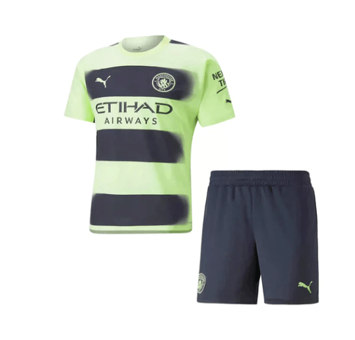 Camiseta y Pantalones para niños - Manchester City 22/23 - Verde