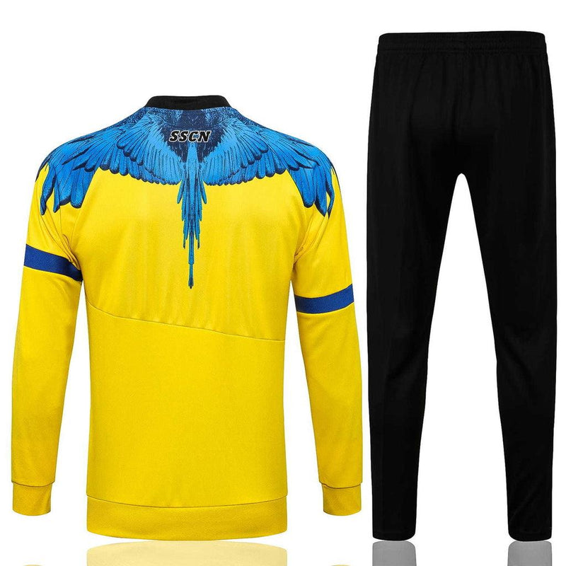 Conjunto de Entrenamiento Napoli 21/22 Amarillo y Negro - Con Cierre