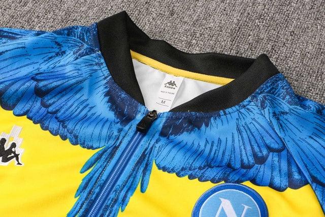 Conjunto de Entrenamiento Napoli 21/22 Amarillo y Negro - Con Cierre