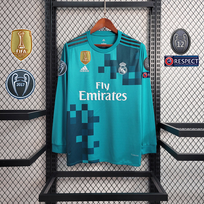 Camiseta Manga Larga Real Madrid 17-18 - Con Patch UCL