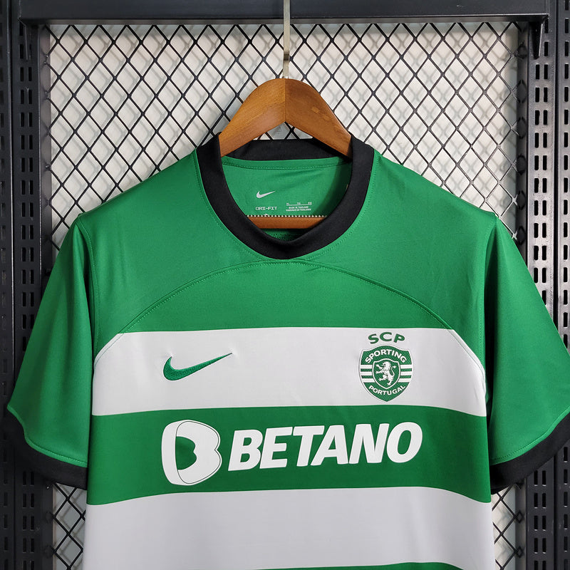 Camisa Sporting I 23/24  - Verde Rayada