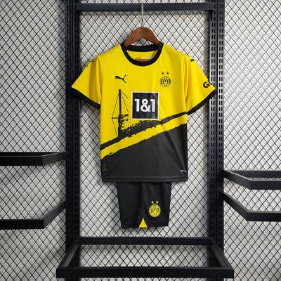 Camiseta y Pantalones para niños - Borussia Dortmund 23/24 - Amarillo/Negro