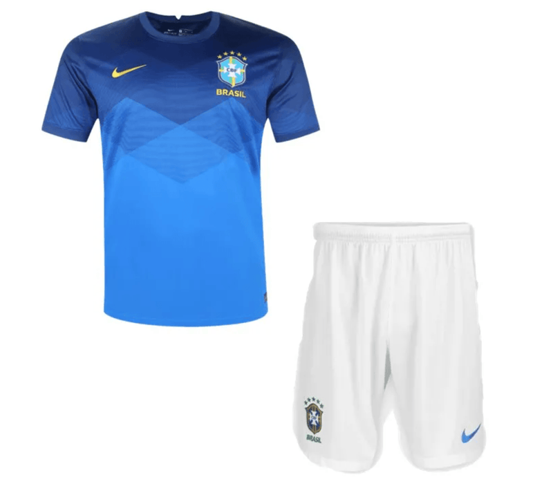 Camiseta y Pantalones para niños Brasil 2021 - Azul