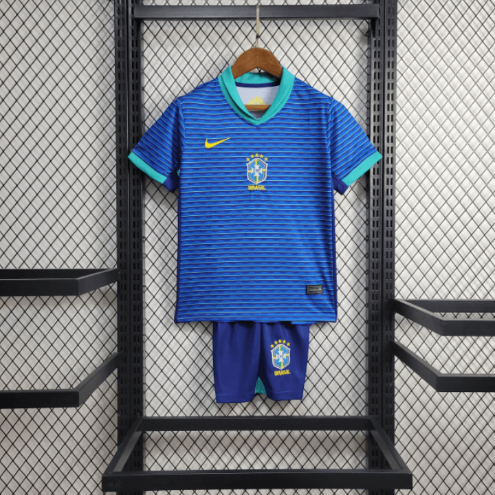 Camiseta y Pantalones para niños - Brasil  24/25 - Azul