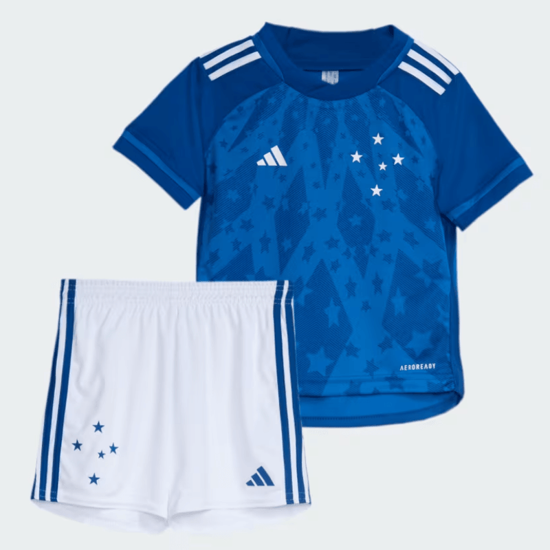 Camiseta y Pantalones para niños Cruzeiro 24/25 - Blanco/Azul