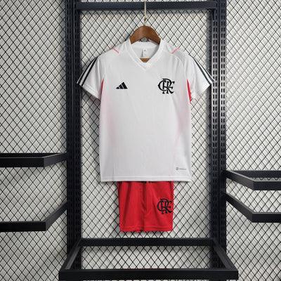 Camiseta y Pantalones para niños - Flamengo 23/24 - Blanco