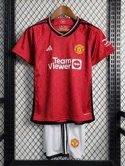 Camiseta y Pantalones para niños - Manchester United 23/24 - Rojo