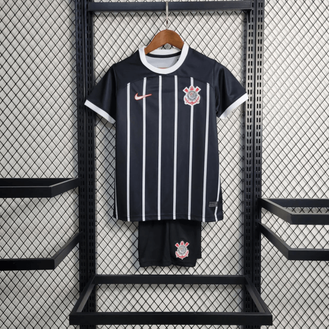 Camiseta y Pantalones para niños Corinthians Home 23/24 - Negro