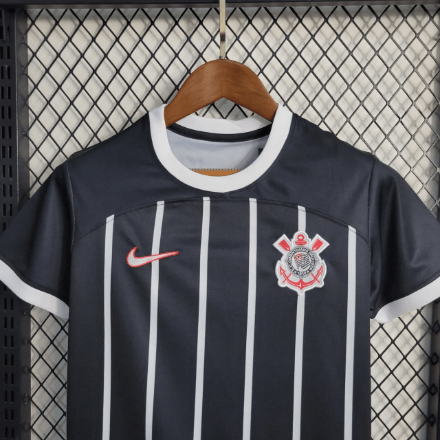 Camiseta y Pantalones para niños Corinthians Home 23/24 - Negro