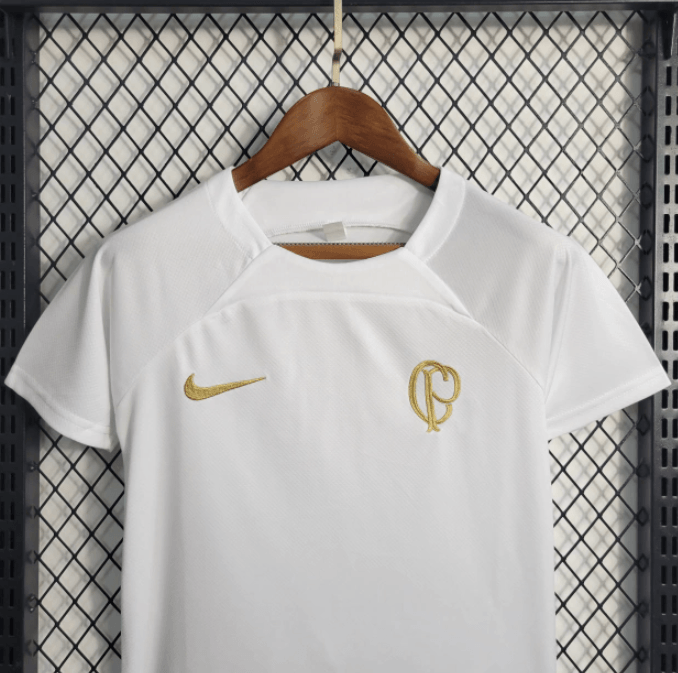 Camiseta y Pantalones para niños Corinthians 23/24 - Blanco/Dorado