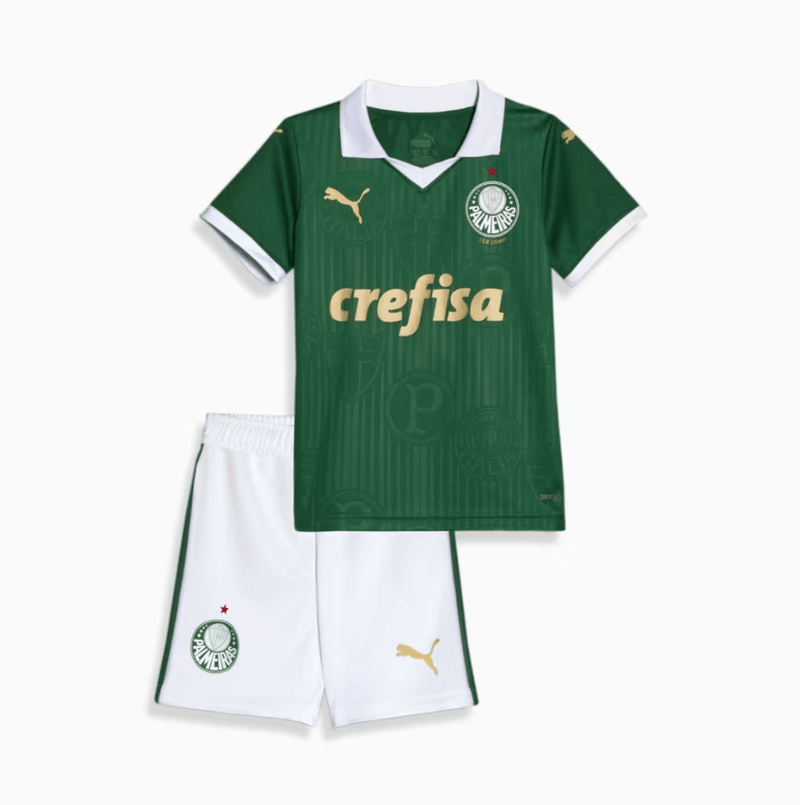 Camiseta y Pantalones para niños Palmeiras Home 24/25