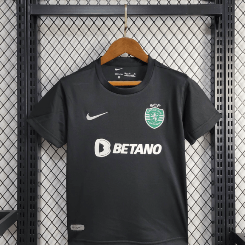 Camiseta y Pantalones para niños Sporting  24/25 - Negro