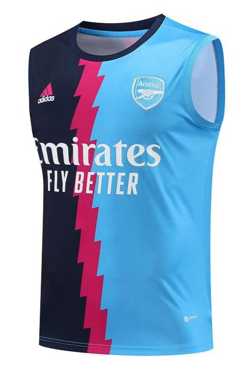 Camiseta Sin Mangas Entrenamiento Arsenal 23/24 - Azul Claro/Negro