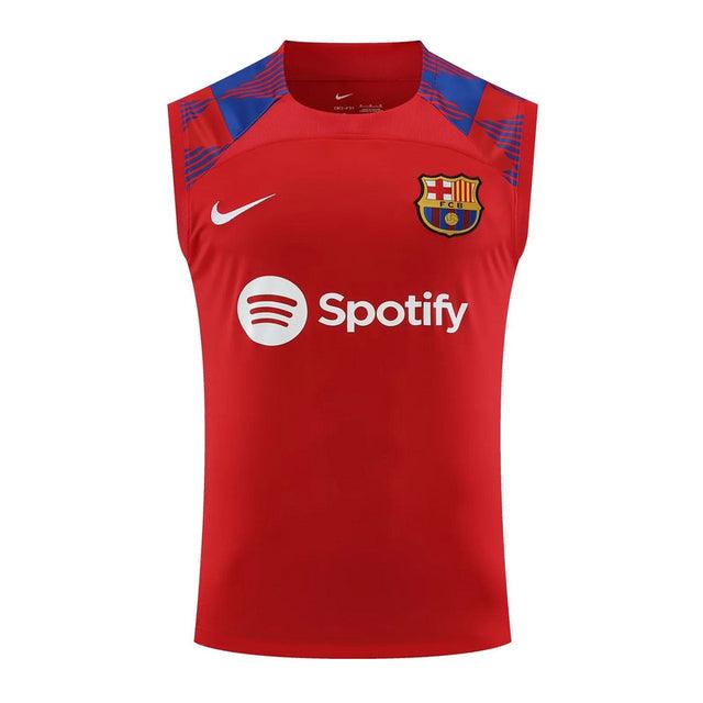 Camiseta Sin Mangas Entrenamiento Barcelona 23/24 - Rojo