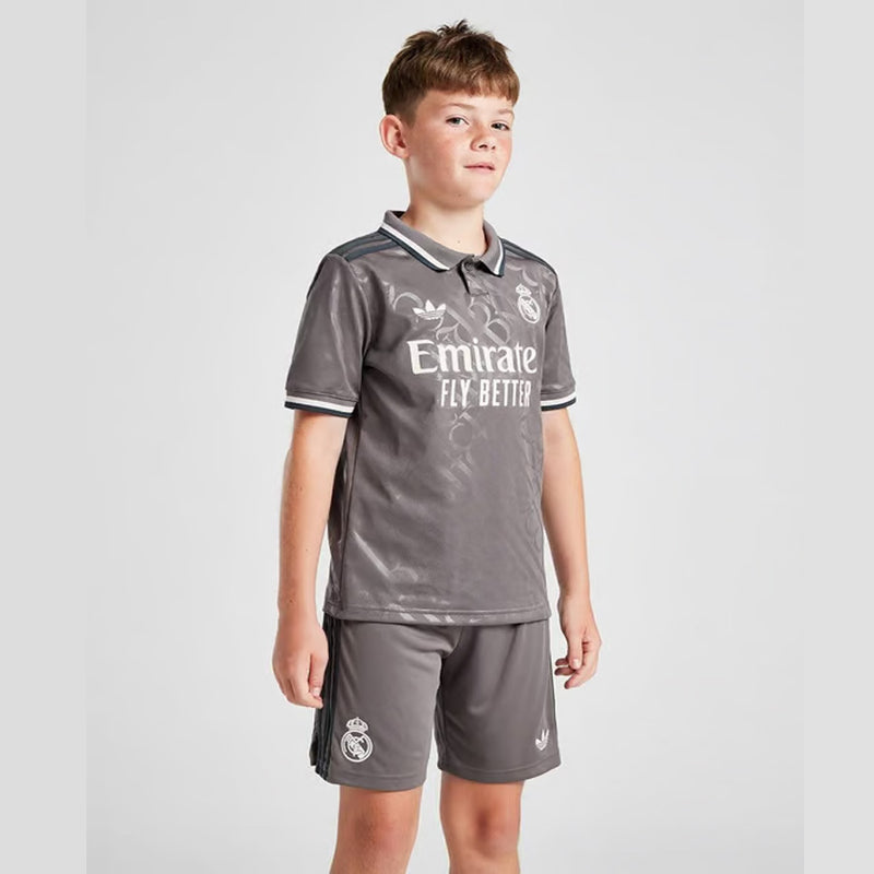 Camiseta y Pantalones para niños Real Madrid 24/25 Tercera Equipacion